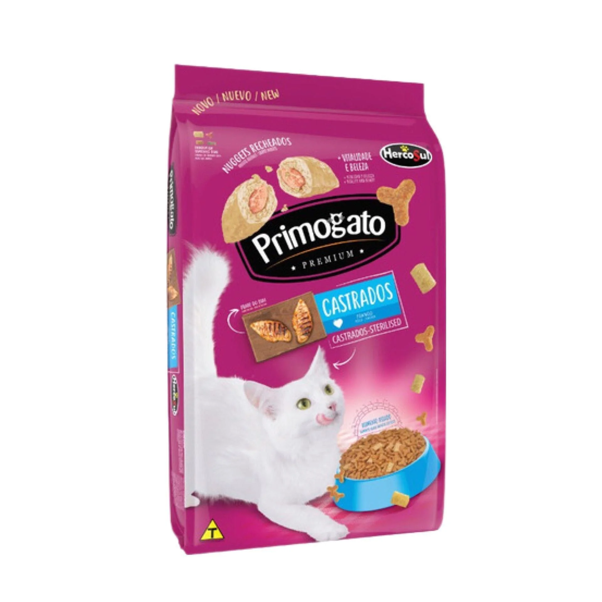 Ração Primogato Gatos Castrados sabor Frango 15kg
