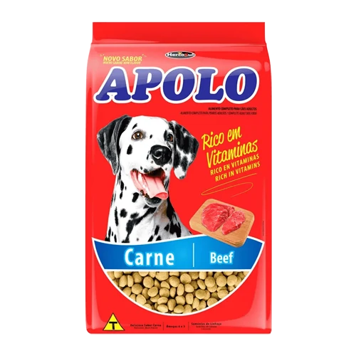 Racao Apolo Carne Cães Adultos 20kg