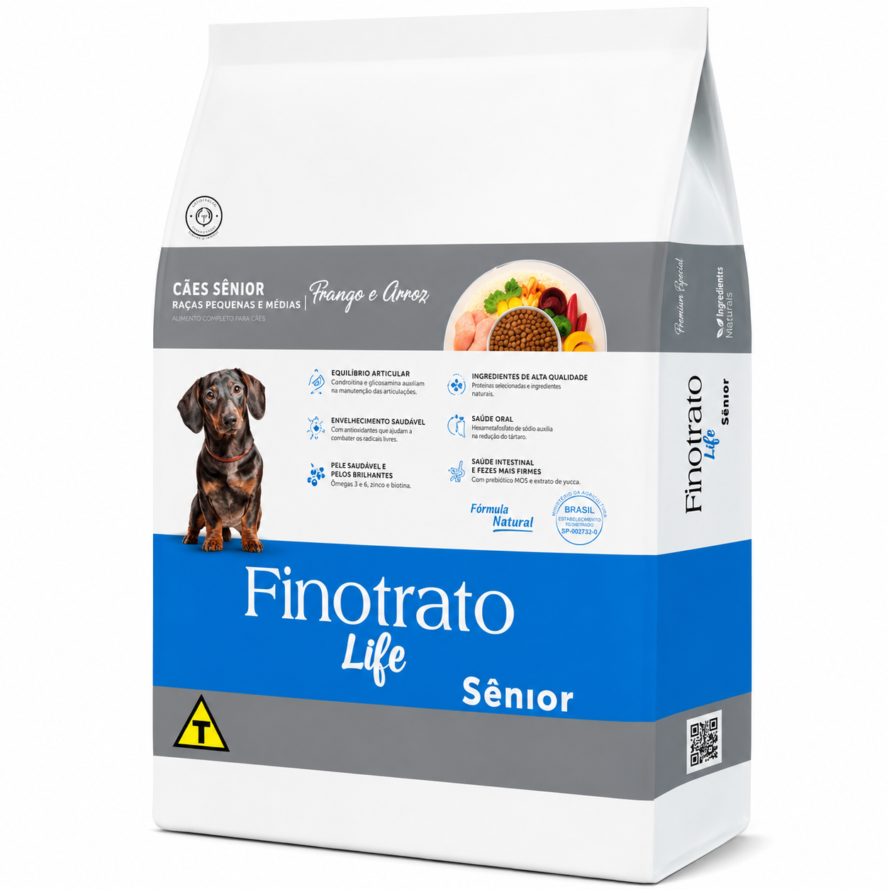 Ração Finotrato Life Cães Sênior Raças Pequenas E Médias 10,1kg
