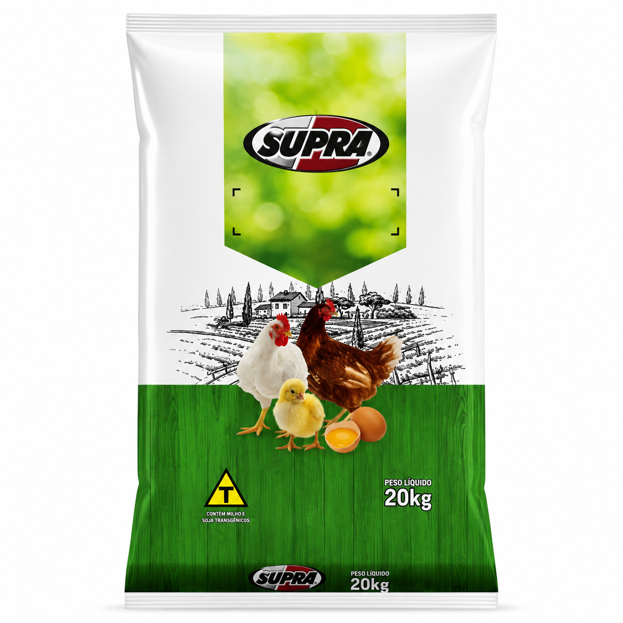 Ração Para Ovos De Galinhas Aves De Postura Supra 20Kg