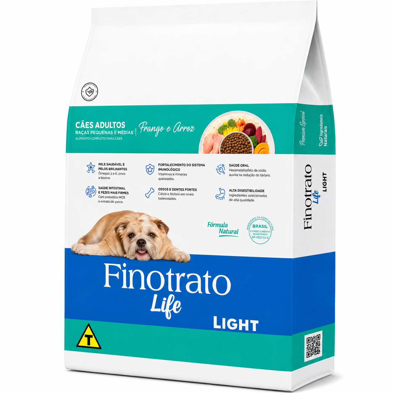 Ração Finotrato Life Cães Light Raças Pequenas E Médias 10,1kg