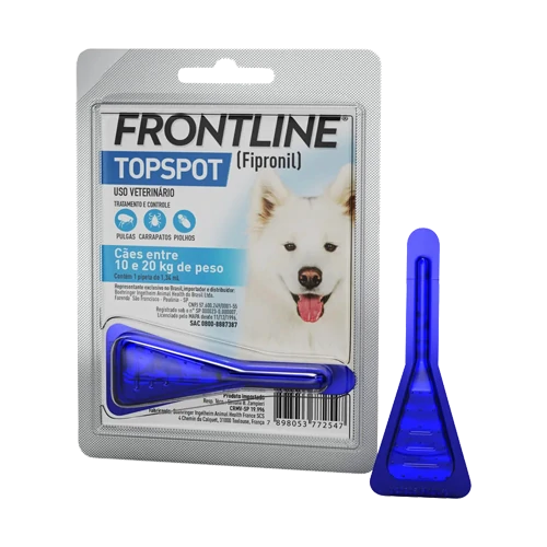 Antipulgas e Carrapatos Frontline Topspot Cães entre 10 e 20kg 1,34 ml