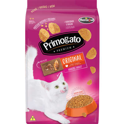 Ração Primogato Original Gatos Adultos Carne e Frango 10,1kg