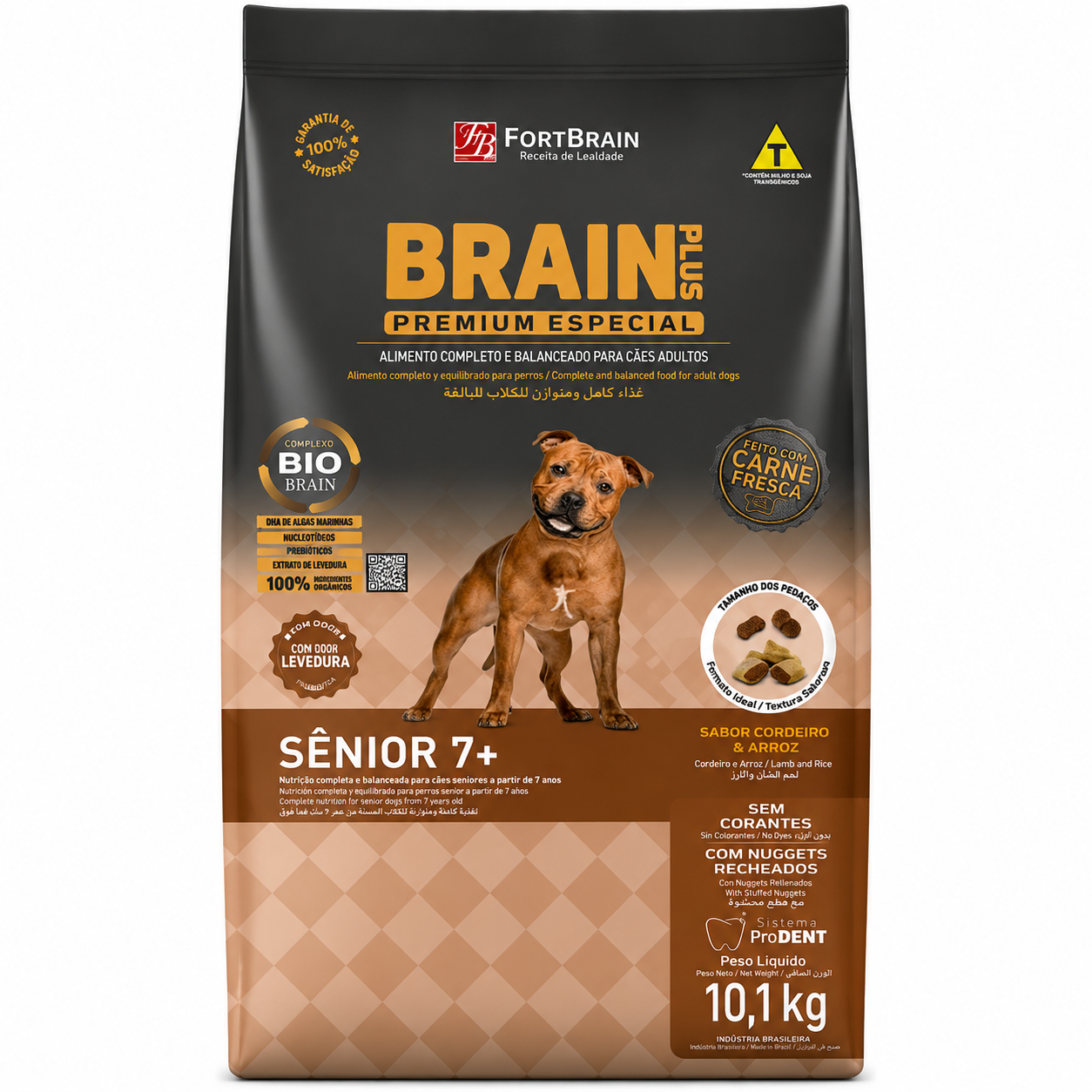 Ração Brain Plus Sênior Cordeiro e Arroz 10,1kg