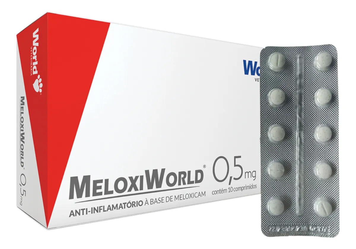 MeloxiWorld 0,5mg para Cães e Gatos 10 comprimidos