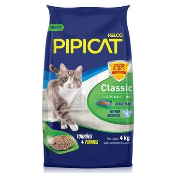 Areia Pipicat Classic para Gatos 4kg