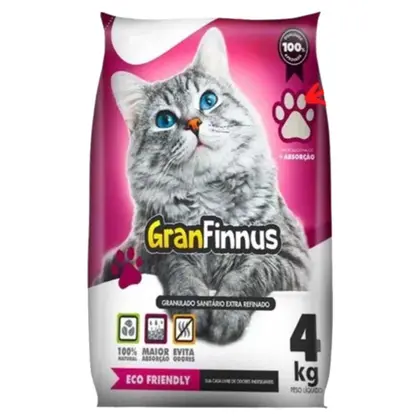 Areia Mimo Cat Grãos Finos para Gatos 4kg