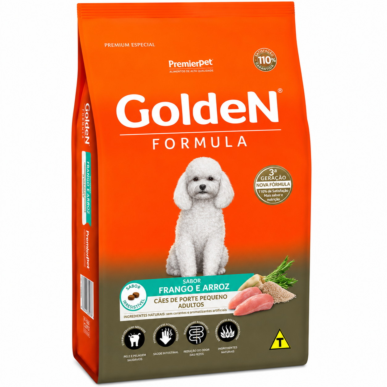 Ração Golden Fórmula Cães Adultos Raças Pequenas Frango e Arroz Mini Bits 3 kg