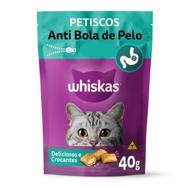 Petisco Whiskas Temptations Anti Bola de Pelo Gatos Adultos 40g